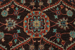 8x10 Brown and Multicolor Turkish Oushak Rug