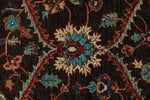 8x10 Brown and Multicolor Turkish Oushak Rug