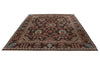 8x10 Brown and Multicolor Turkish Oushak Rug