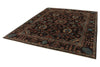 8x10 Brown and Multicolor Turkish Oushak Rug