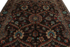 8x10 Brown and Multicolor Turkish Oushak Rug
