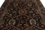 8x10 Brown and Multicolor Turkish Oushak Rug