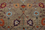 8x9 Brown and Multicolor Anatolian Traditional Rug