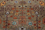 8x9 Brown and Multicolor Anatolian Traditional Rug