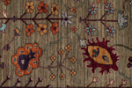 8x9 Brown and Multicolor Anatolian Traditional Rug