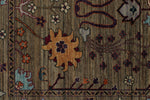 8x9 Brown and Multicolor Anatolian Traditional Rug