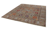 8x9 Brown and Multicolor Anatolian Traditional Rug