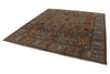 8x9 Brown and Multicolor Anatolian Traditional Rug