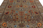 8x9 Brown and Multicolor Anatolian Traditional Rug