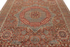 8x10 Blue and Rust Turkish Tribal Rug
