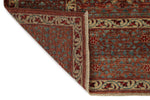 8x10 Blue and Rust Turkish Tribal Rug
