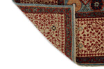 8x10 Blue and Ivory Turkish Tribal Rug
