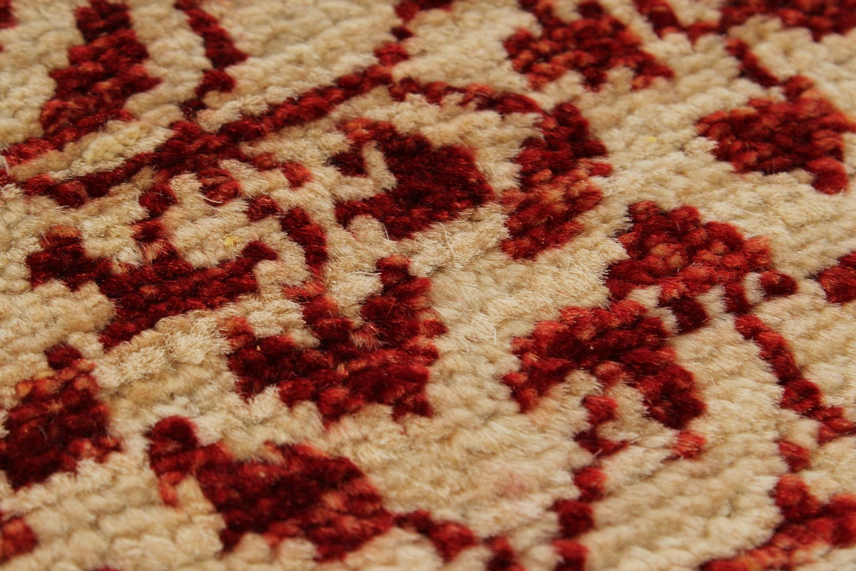 8x10 Blue and Ivory Turkish Tribal Rug