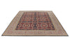8x10 Navy and Ivory Turkish Tribal Rug