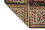 8x10 Navy and Ivory Turkish Tribal Rug