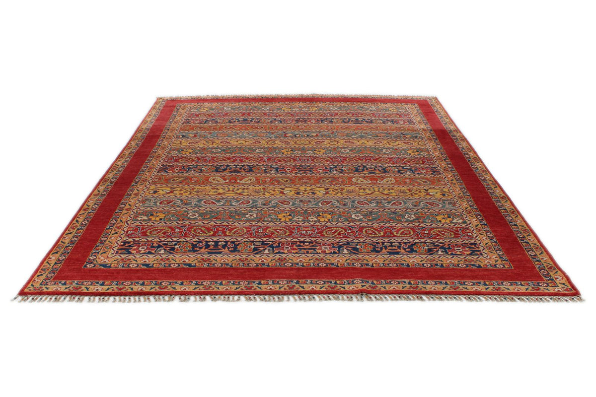 8x10 Red and Multicolor Anatolian Traditional Rug