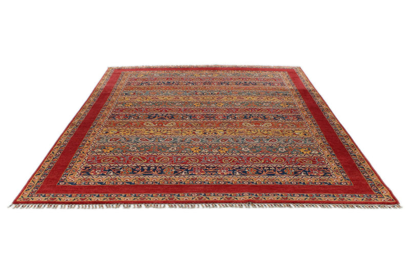8x10 Red and Multicolor Anatolian Traditional Rug