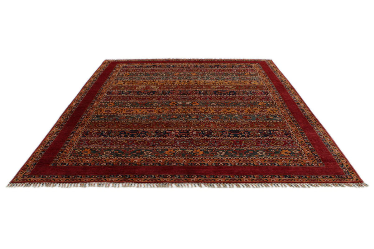 8x10 Red and Multicolor Anatolian Traditional Rug