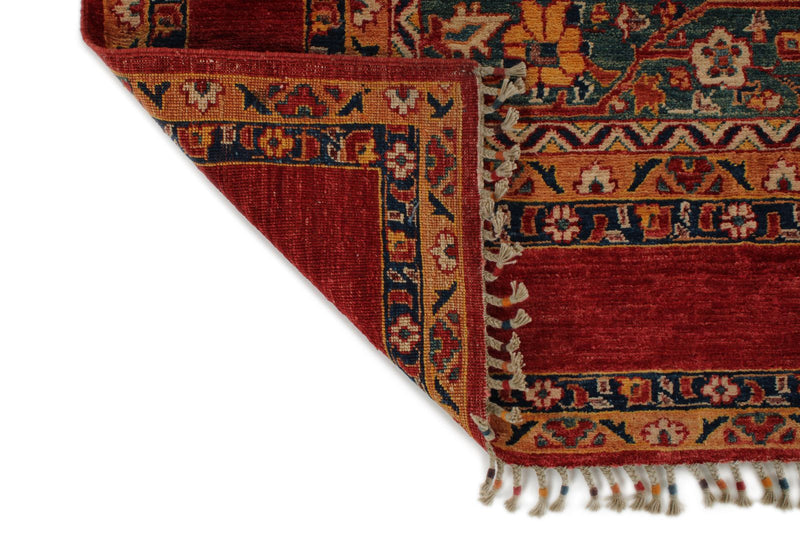 8x10 Red and Multicolor Anatolian Traditional Rug