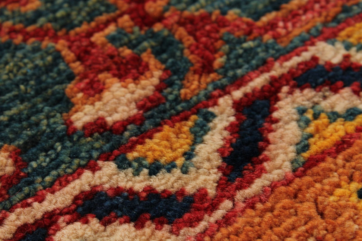 8x10 Red and Multicolor Anatolian Traditional Rug