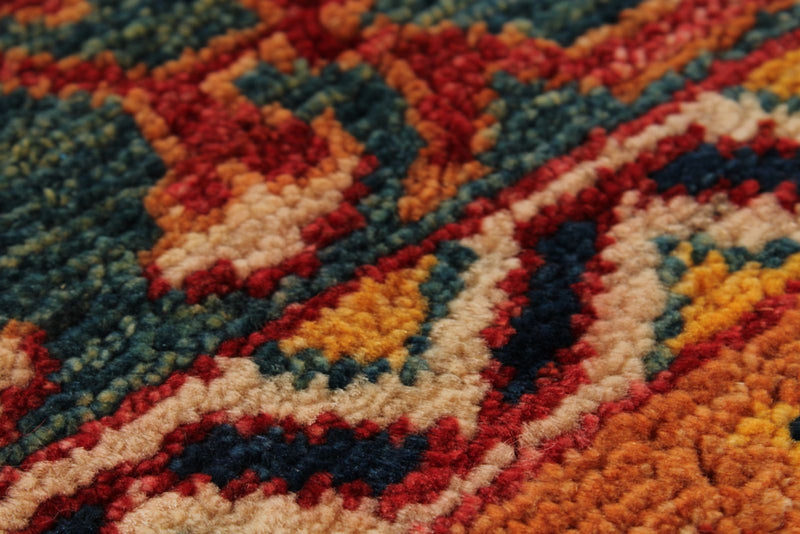 8x10 Red and Multicolor Anatolian Traditional Rug