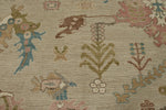 10x14 Brown and Multicolor Turkish Oushak Rug