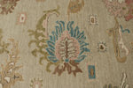 10x14 Brown and Multicolor Turkish Oushak Rug