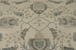 10x14 Ivory and Gray Turkish Oushak Rug