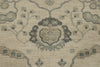 10x14 Ivory and Gray Turkish Oushak Rug