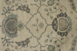 10x14 Ivory and Gray Turkish Oushak Rug