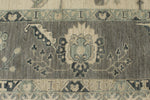 10x14 Ivory and Gray Turkish Oushak Rug