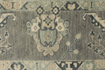 10x14 Ivory and Gray Turkish Oushak Rug