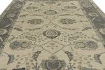10x14 Ivory and Gray Turkish Oushak Rug