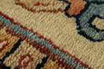 10x14 Ivory and Rust Turkish Tribal Rug