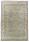 13x20 Light Blue and Multicolor Turkish Tribal Rug