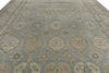 13x20 Light Blue and Multicolor Turkish Tribal Rug