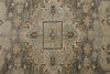 6x8 Light Gray and Light Brown Turkish Tribal Rug