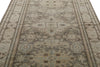 6x8 Light Gray and Light Brown Turkish Tribal Rug