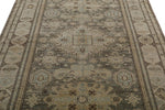 6x8 Light Gray and Light Brown Turkish Tribal Rug