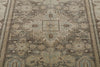 6x8 Light Gray and Light Brown Turkish Tribal Rug