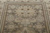 6x8 Light Gray and Light Brown Turkish Tribal Rug