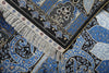 8x11 Blue and Black Turkish Silk Rug