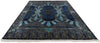 8x11 Blue and Black Turkish Silk Rug