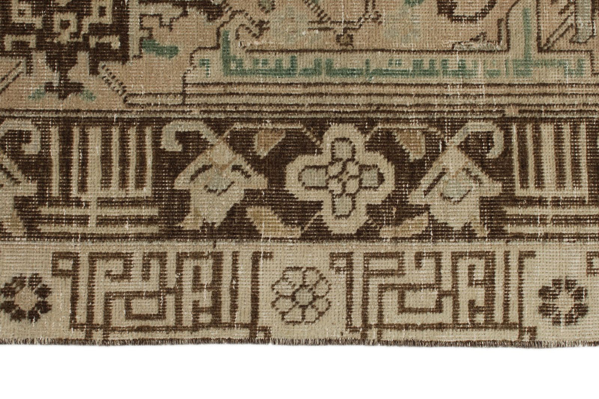 10x14 Ivory and Brown Persian Traditional Rug