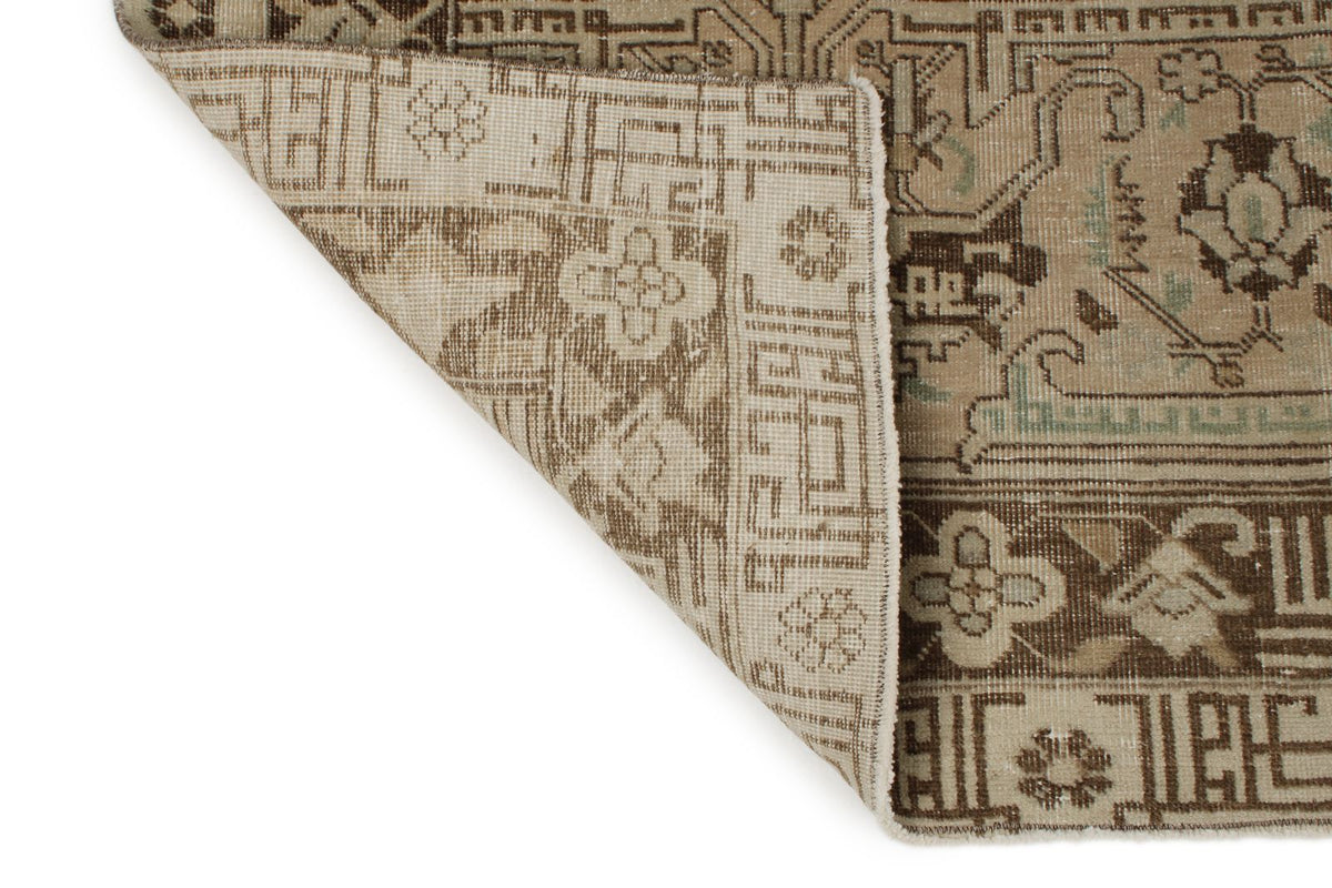 10x14 Ivory and Brown Persian Traditional Rug