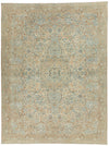 9x12 Ivory and Multicolor Turkish Oushak Rug