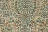 9x12 Ivory and Multicolor Turkish Oushak Rug