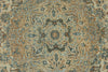 9x12 Ivory and Multicolor Turkish Oushak Rug