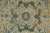 9x12 Ivory and Multicolor Turkish Oushak Rug