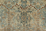9x12 Ivory and Multicolor Turkish Oushak Rug